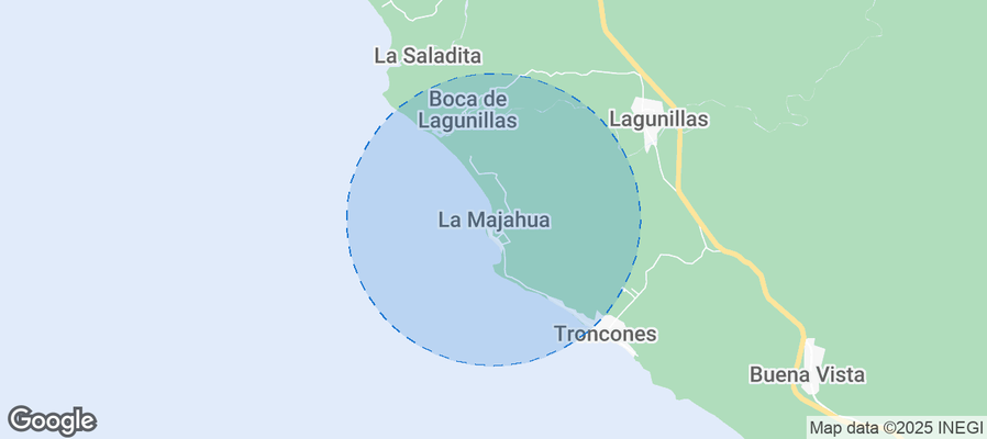 La Majahua Airbnb map